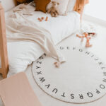 Dětský kulatý koberec abeceda_2