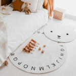 Dětský kulatý koberec abeceda_4