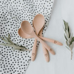 Dřevěné lžíce srdce set 4 ks