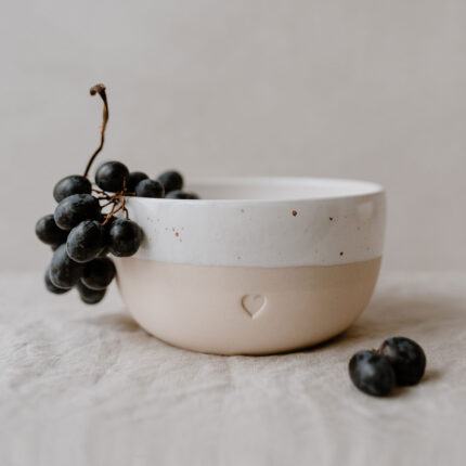 Kameninová miska srdce 15 cm