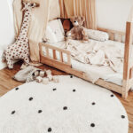 Kulatý koberec puntíky 140 cm