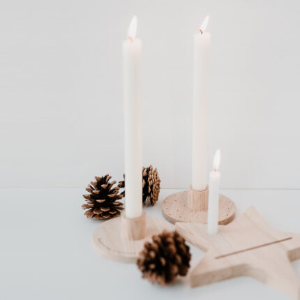 Kulatý svícen Happiness is homemade 11 cm_3