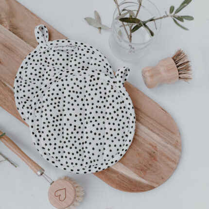 Podložky pod hrnce puntíky set 2 ks