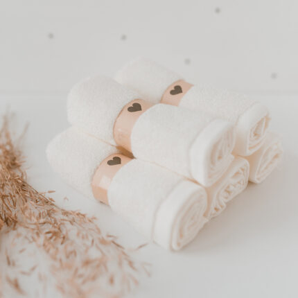 Ručníky na obličej a ruce srdíčko set 6 ks