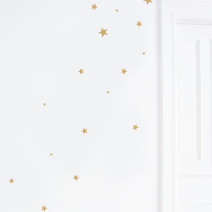 Samolepky na zeď zlaté hvězdy set 30 ks