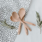 Dřevěné lžíce jaro set 4 ks