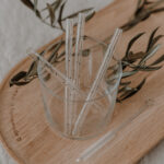 Skleněná brčka puntíky 13 cm set 4 ks_3