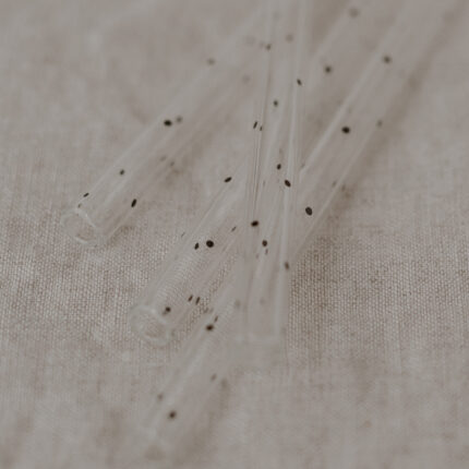 Skleněná brčka puntíky 13 cm set 4 ks_4