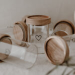 Skleněné dózy srdce 200 ml set 6 ks 3